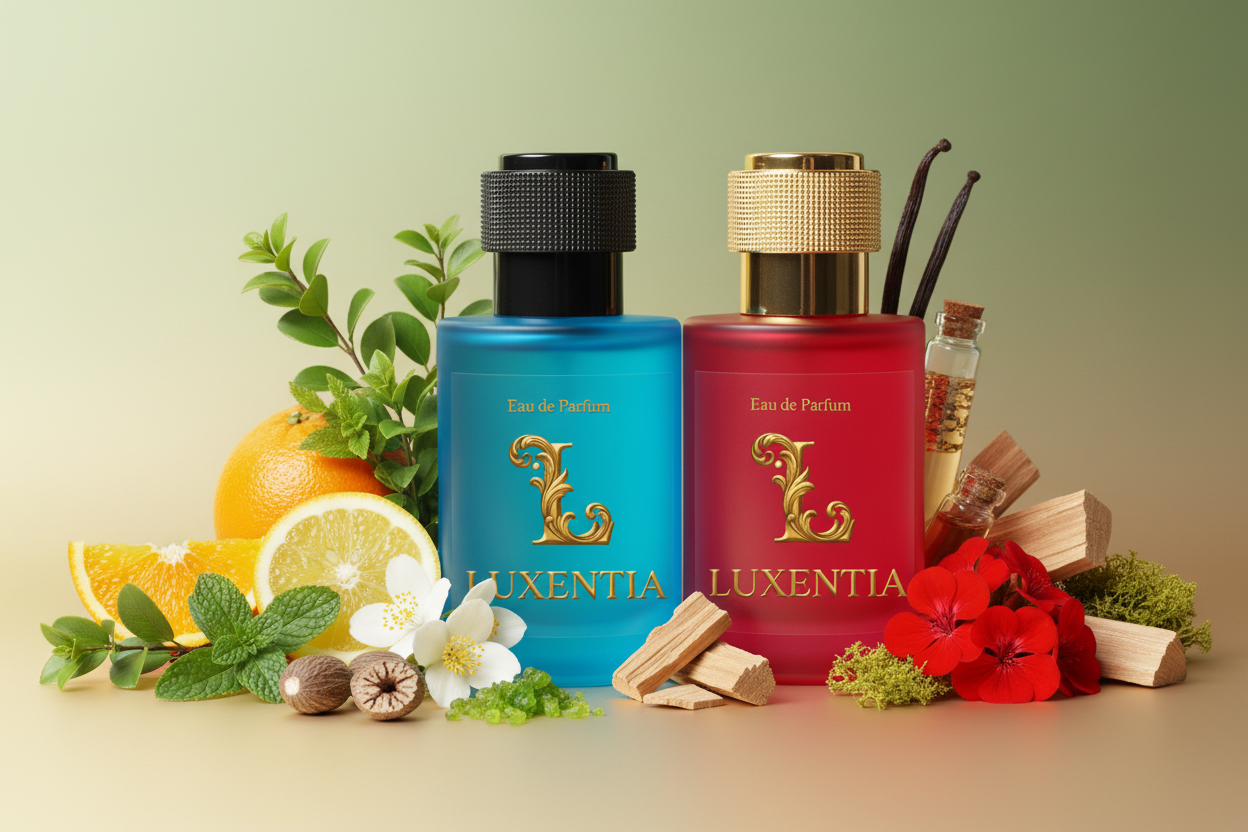 Luxentia Blue & Red 50ml Fresh Aromatic Woody Premium Ad