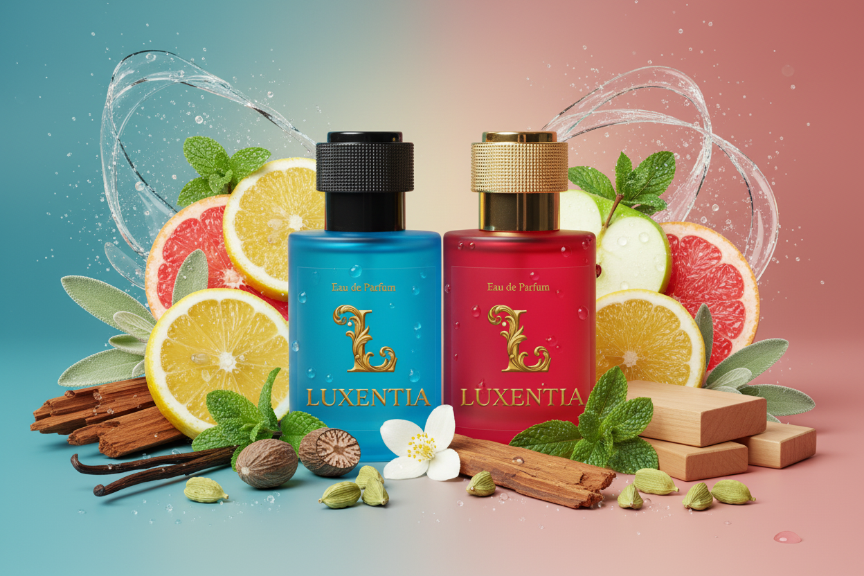 Luxentia Blue & Red 50ml Fresh Cool Spicy Woody Premium Ad