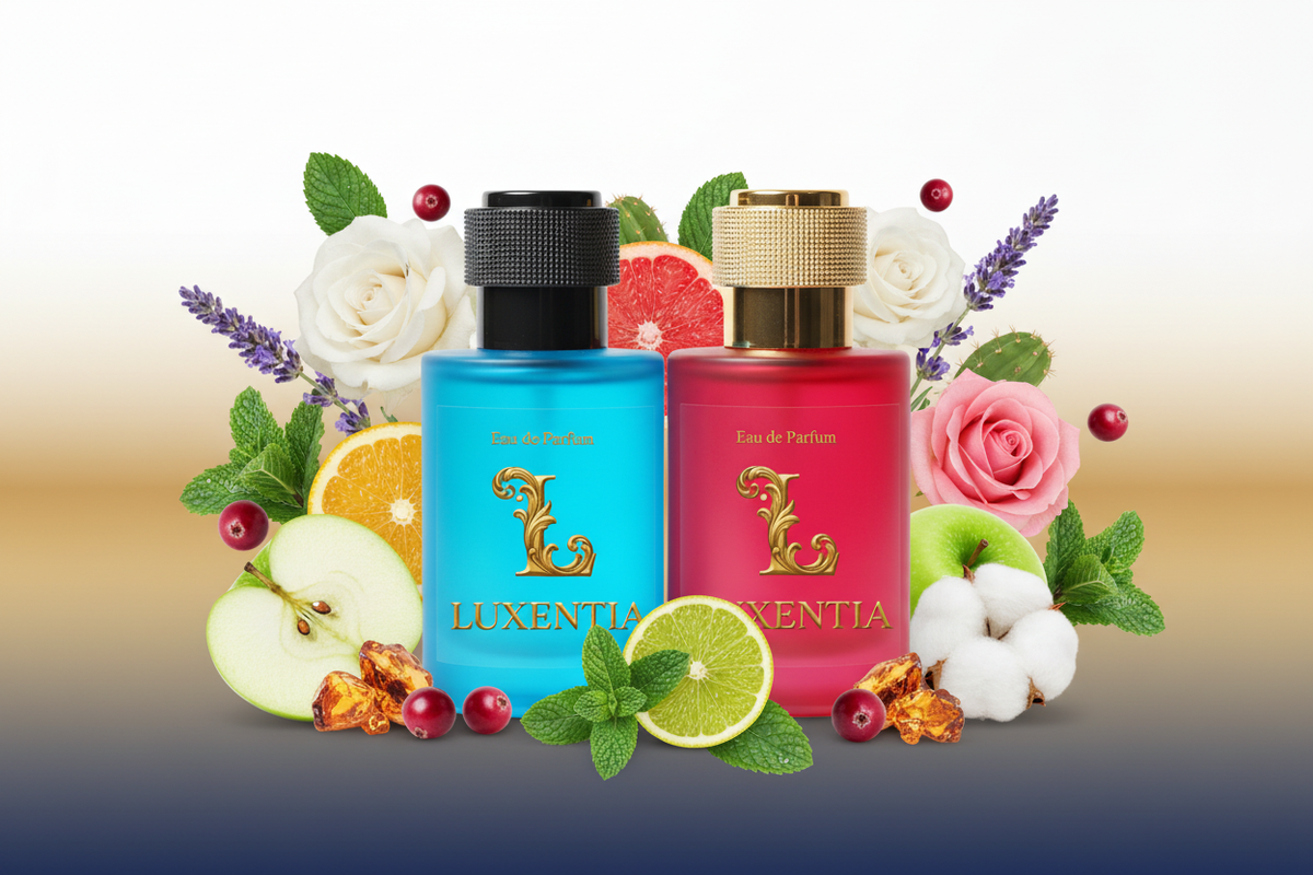 Luxentia Blue & Red 50ml Fresh Crisp Fruity Aromatic Premium Ad