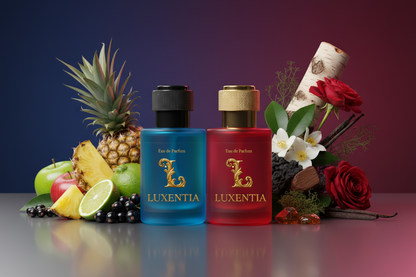 Luxentia Blue & Red 50ml Fruity Woody Premium Ad