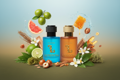 Luxentia Blue & Red 50ml Gourmand Woody Chypre Premium Ad