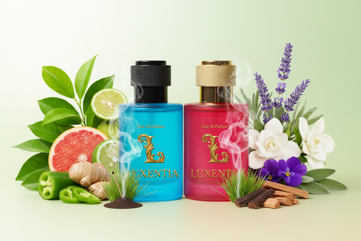 Luxentia Blue & Red 50ml Green Aromatic Premium Ad