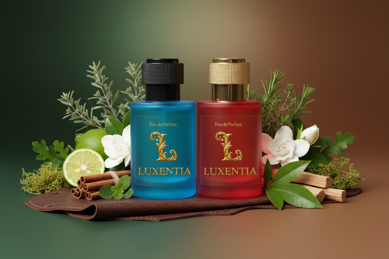 Luxentia Blue & Red 50ml Herbal Woody Premium Ad