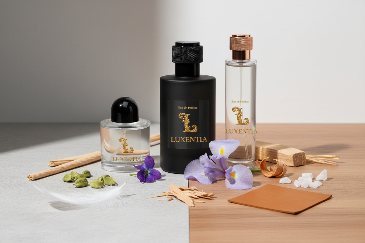 Luxentia Cardamom Iris Sandalwood Leather 100ml