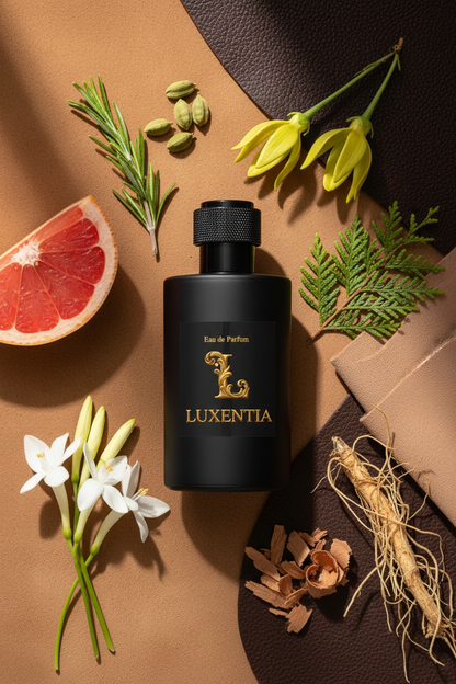 Luxentia Grapefruit Tuberose Suede Leather Male Single