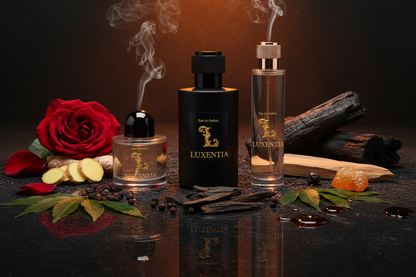 Luxentia Jammy Rose Ginger Oud Patchouli Charred Sandalwood Resin 100ml