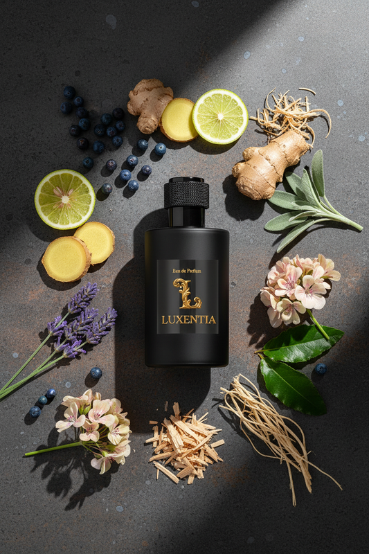 Luxentia Juniper Ginger Bergamot Provence Lavender Sage Bali Patchouli Cedar Vetiver Male Single