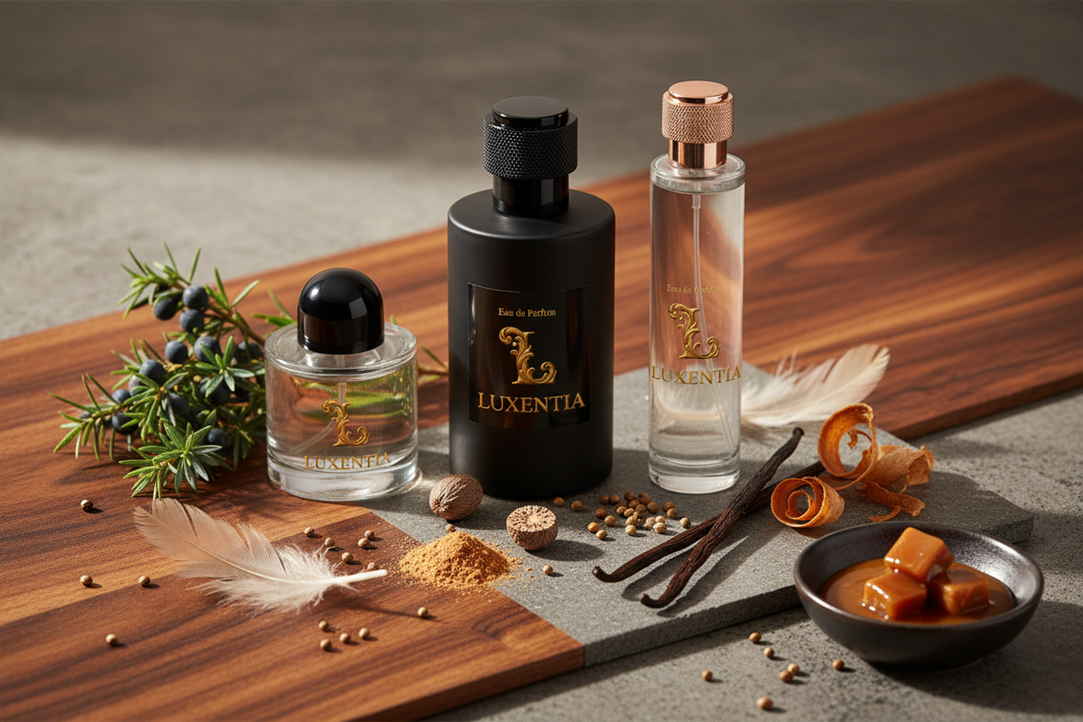 Luxentia Juniper Nutmeg Coriander Caramel Amberwood 100ml
