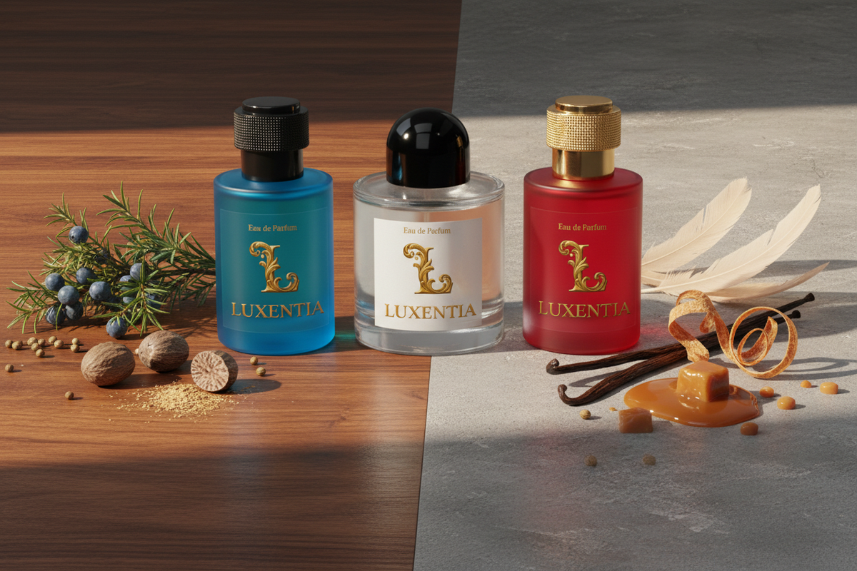Luxentia Juniper Nutmeg Coriander Caramel Amberwood 50ml