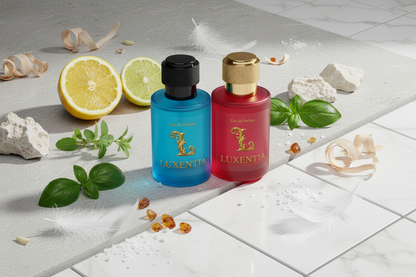 Luxentia Lemon Verbena Basil Mineral Salt Ambertonic Male Duo