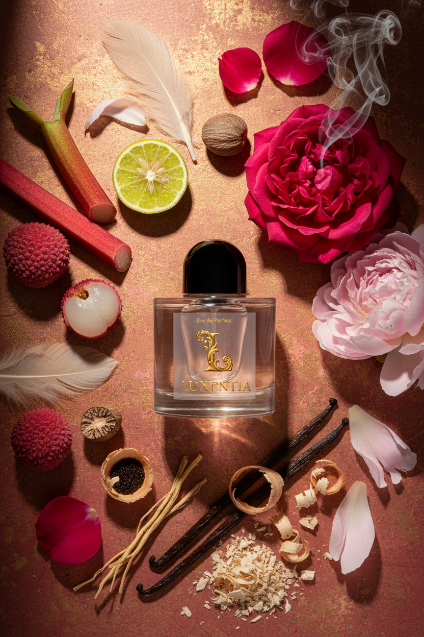 Luxentia Lychee Turkish Rose Peony Cashmeran Incense Single 50ml