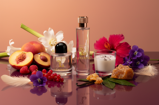 Luxentia Peach Plum Tuberose Hibiscus Coconut Vanilla Female Duo