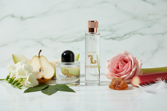 Luxentia Pear Freesia Rhubarb Female Duo