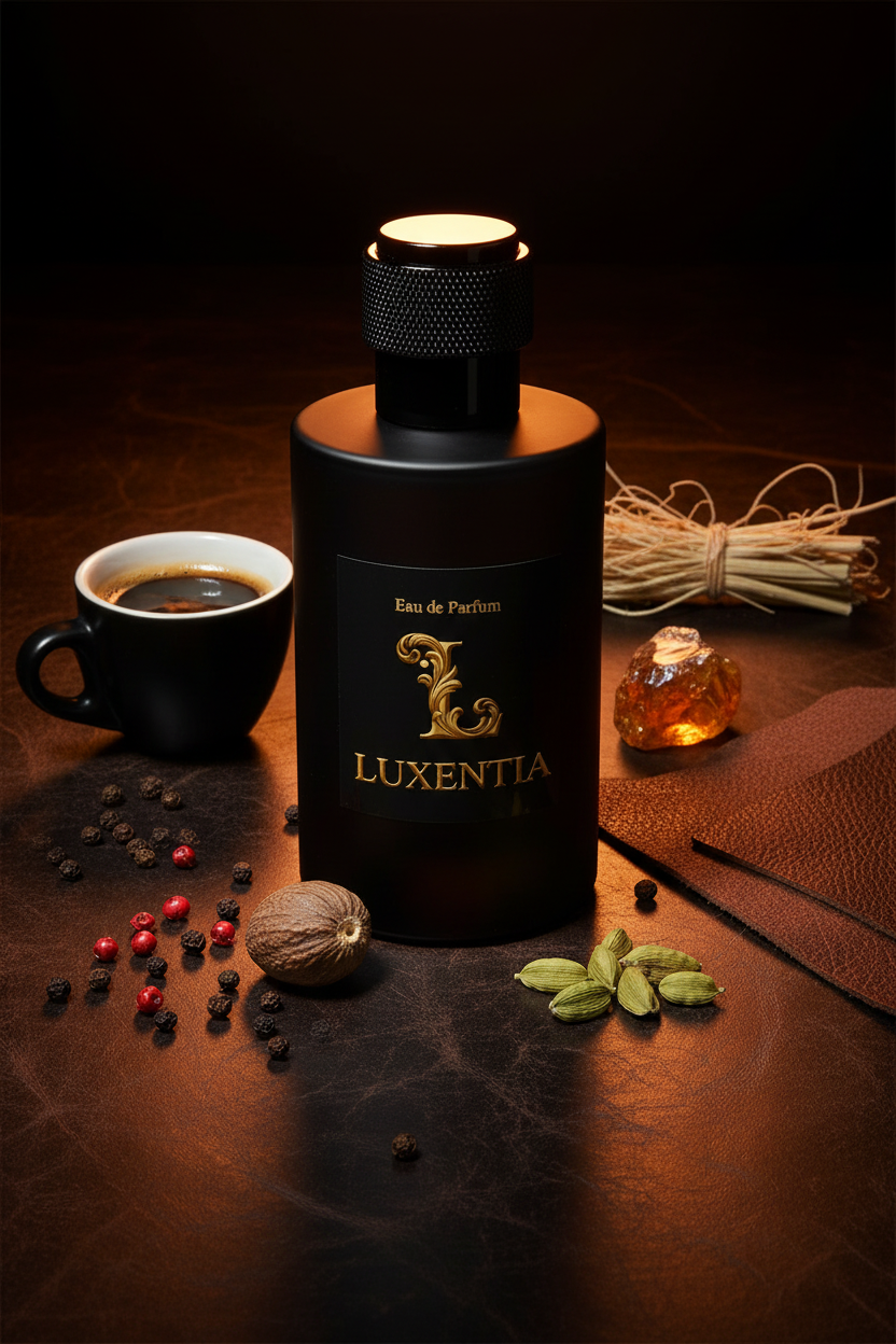Luxentia Pimento Pepper Coffee Leather Vetiver Male Single