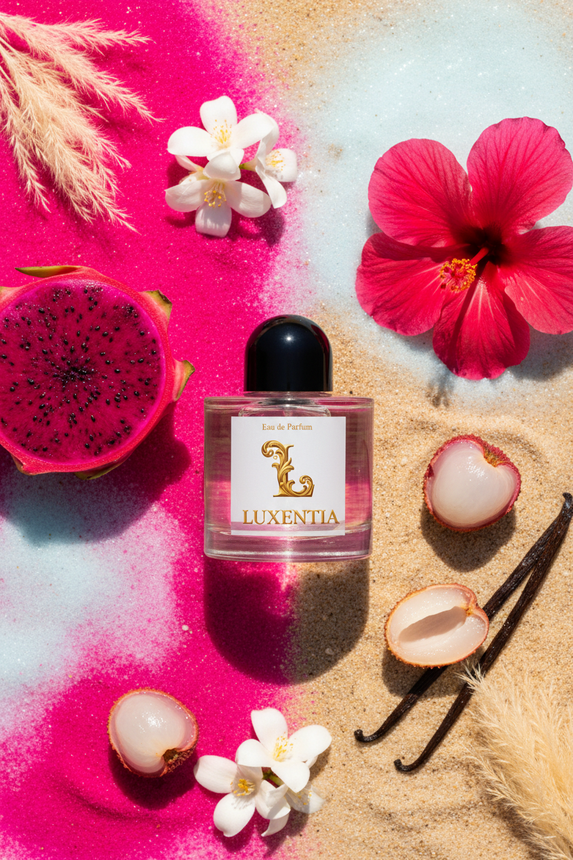 Luxentia Pink Dragonfruit Lychee Brazilian Jasmine Hibiscus Sun Musk Single 50ml