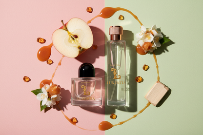 Luxentia Pink Lady Apple Caramel Jasmine Amber Crystals Sandalwood Female Duo