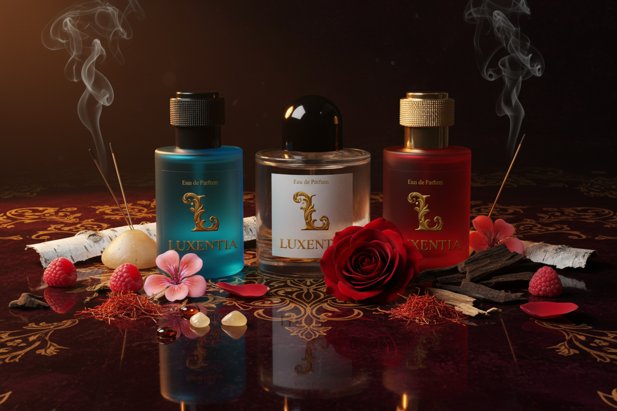 Luxentia Raspberry Rose Saffron Oud Incense 50ml