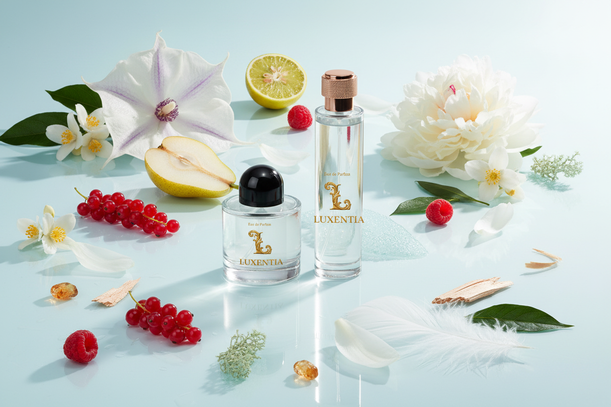 Luxentia Red Berries Pear Calone Datura Orchid White Peony Jasmine Crystal Moss Female Duo