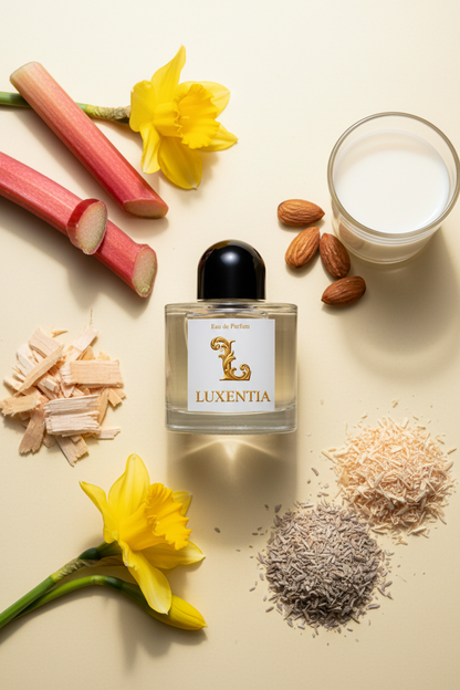 Luxentia Rhubarb Daffodil Almond Milk Cedar Single 50ml