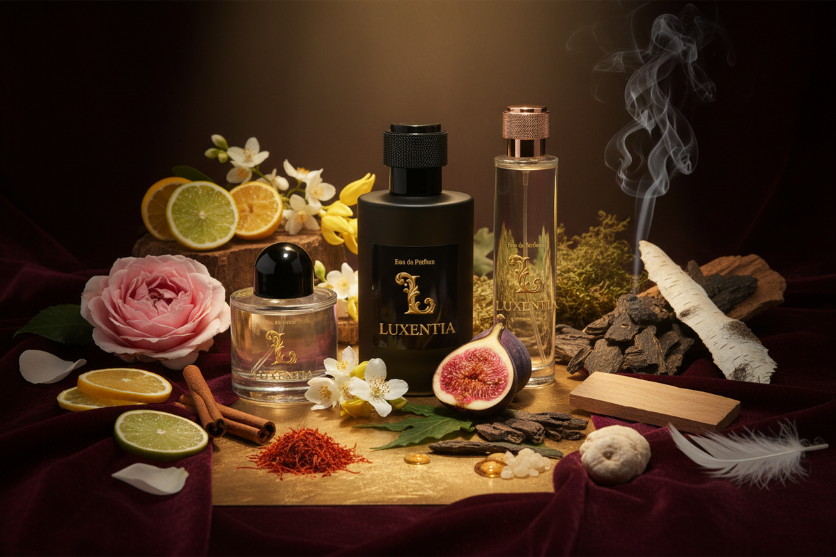 Luxentia Rose de Mai Jasmin de Grasse Oud Oakmoss Ambergris 100ml