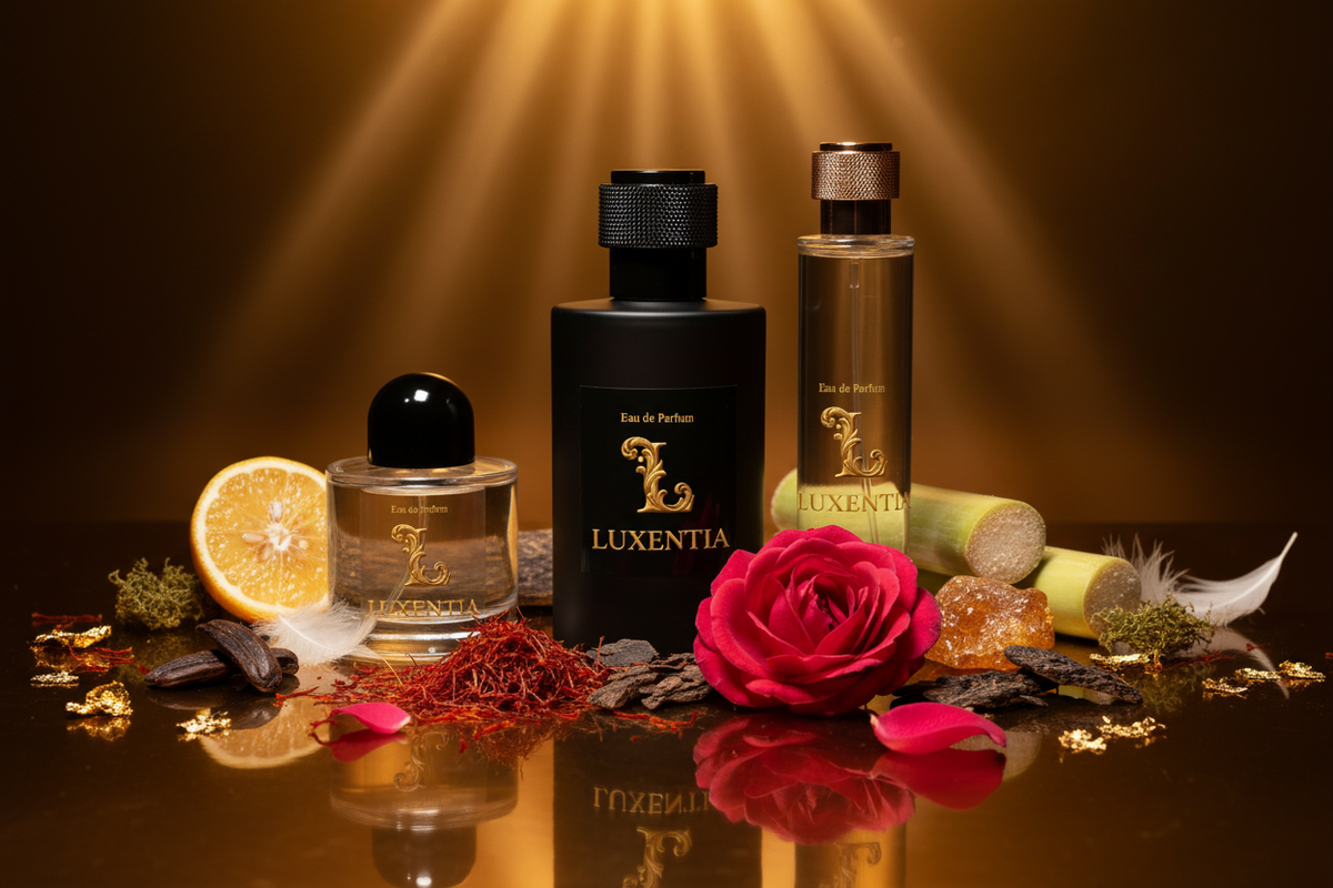 Luxentia Saffron Bulgarian Rose Oud Sugar Amber 100ml