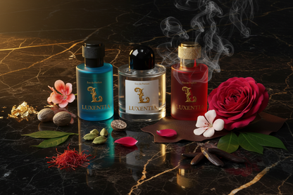 Luxentia Saffron Cardamom Turkish Rose Oud Leather 50ml