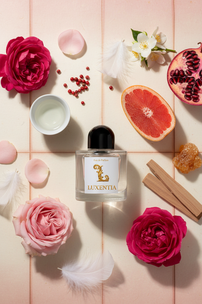 Luxentia Sake Rose Jasmine Pomegranate Amber Single 50ml