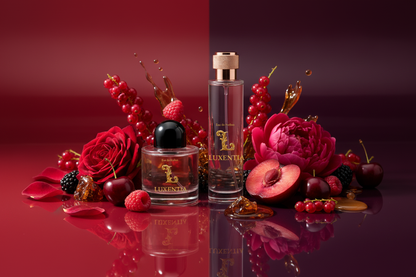 Luxentia Sparkling Raspberry Red Berries Velvet Rose Peony Red Plum Female Duo