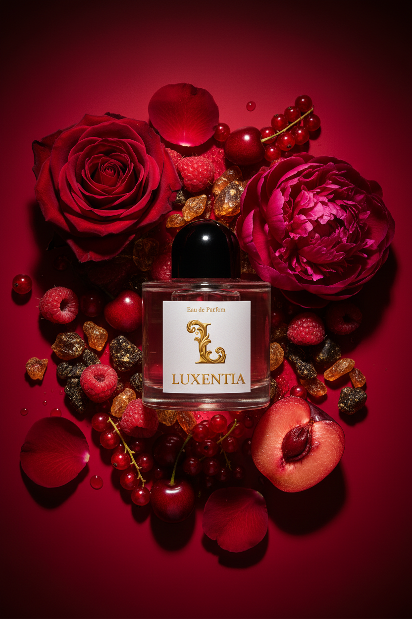Luxentia Sparkling Raspberry Red Berries Velvet Rose Peony Red Plum Single 50ml