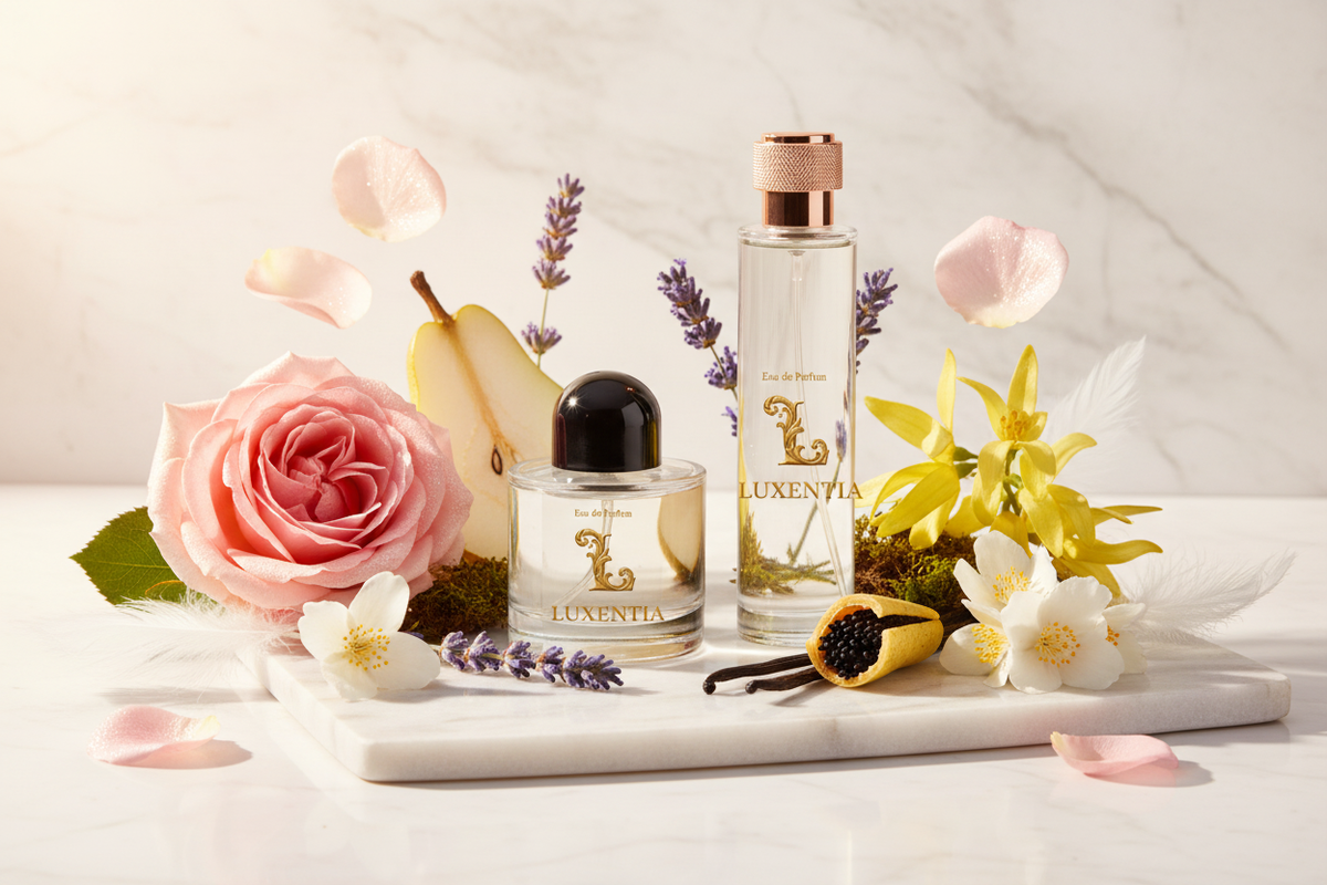 Luxentia Sparkling Rose Lavender Jasmine Ylang Mineral Musk Female Duo