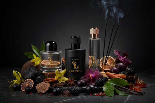 Luxentia Three 100ml Bottles Dark Opulent Floral Oriental Unisex Premium Ad