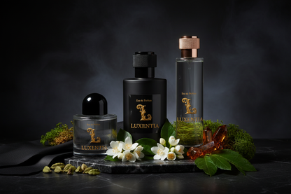 Luxentia Three 100ml Bottles Dark Smoky Leather Chypre Unisex Premium Ad