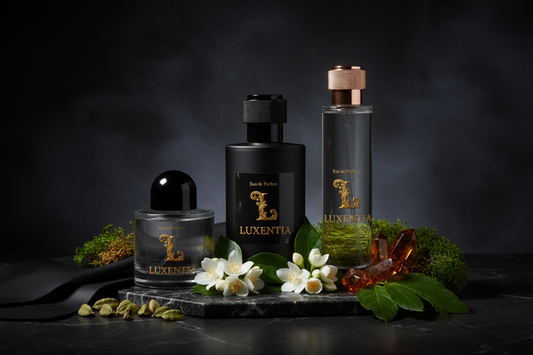 Luxentia Three 100ml Bottles Dark Smoky Leather Chypre Unisex Premium Ad