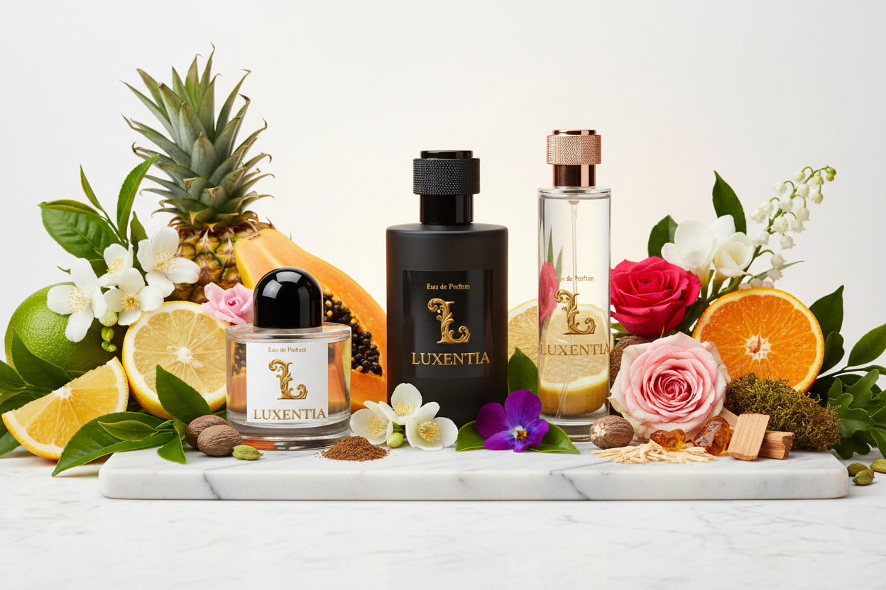 Luxentia Three 100ml Bottles Fresh Floral Premium Ad