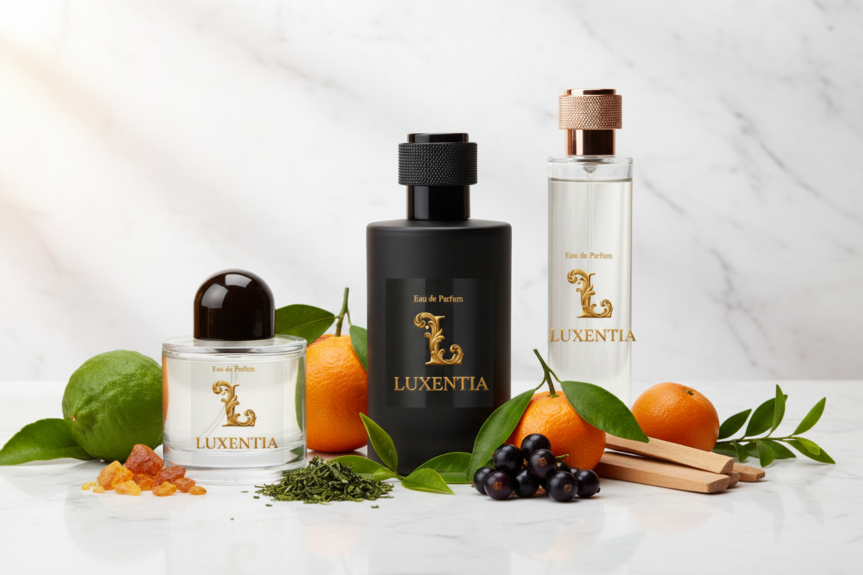 Luxentia Three 100ml Bottles Green Aromatic Unisex Premium Ad