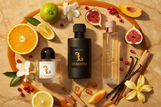 Luxentia Three 100ml Bottles Mediterranean Fruity Oriental Unisex Premium Ad