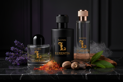 Luxentia Three 100ml Bottles Oriental Woody Unisex Premium Ad