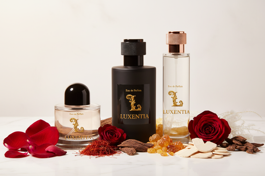 Luxentia Three 100ml Bottles Rose Oud Oriental Unisex Premium Ad