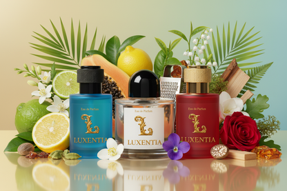Luxentia Three 50ml Bottles Fresh Floral Premium Ad