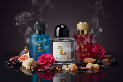 Luxentia Three 50ml Bottles Rare Resinous Smoky Oud Oriental Unisex Premium Ad