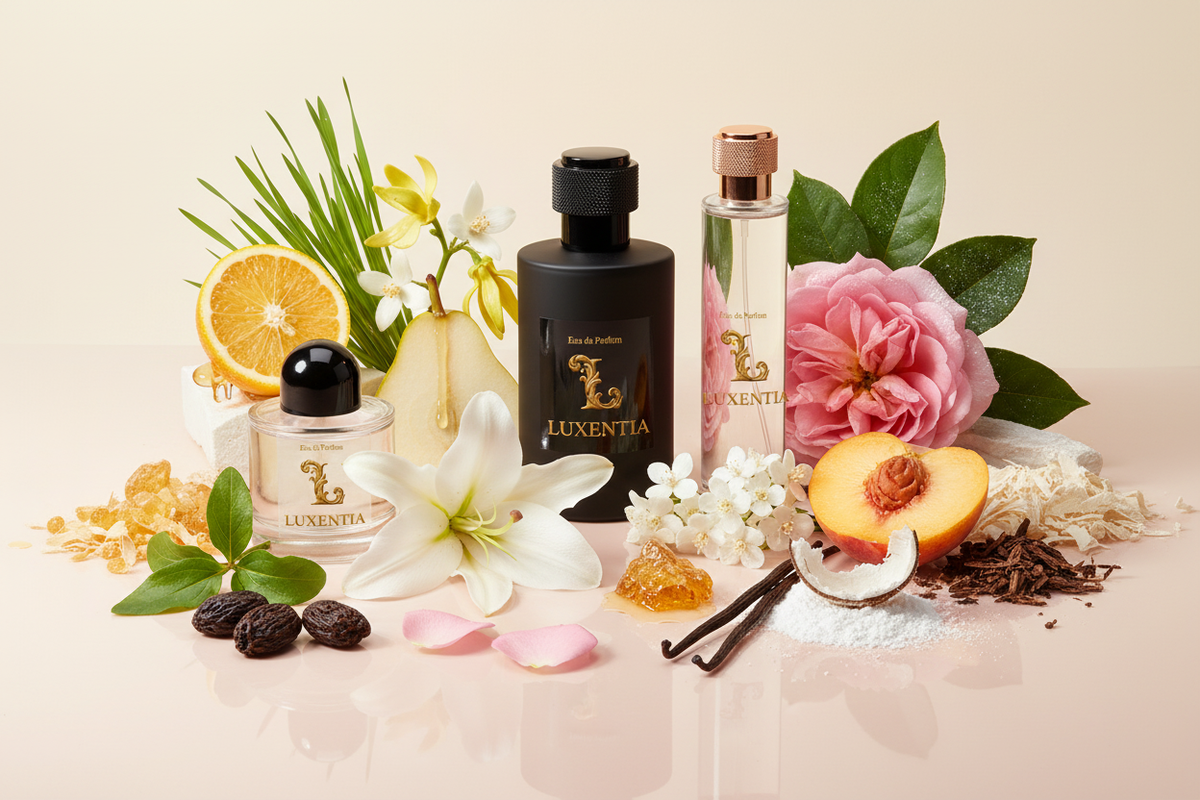 Luxentia Ylang Lily Rose Pear Peach Coconut Vanilla Sugar 100ml
